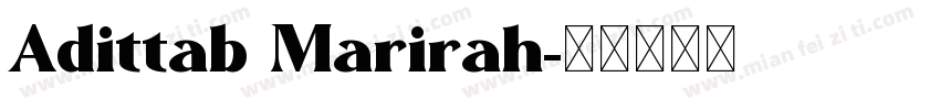 Adittab Marirah字体转换